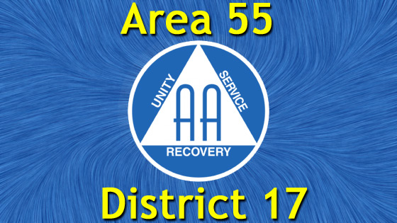 Alcoholics Anonymous – Area 55 – District 17